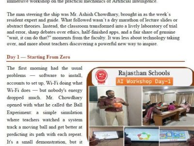 Report On AI Workshop